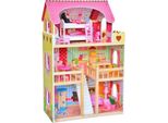 4Iq Lena Casa Delle Bambole In Legno Per Bambini 59X30X90 Cm