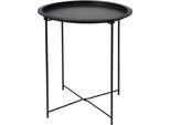 Tavolo Home&Styling Collection, Metallo, 47X51 Cm, Nero