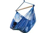 Sedia Pensile Potenza 160X115 Cm Sedia Pensile Pereira L, Seduta Pensile Fino A 130 Kg Realizzata A Mano In Cotone Amaca A Dondolo