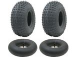 Set Of 2 - 145/70-6 - Atv Tyres And Tubes Set 50Cc 90Cc 110Cc 75 Kgs - Wanda P31