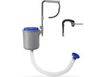 Skimmer Di Superficie Per La Pulizia Della Piscina, Incl. 2 Adattatori Di Collegamento Per Piscine Con Anello D'aria E Telaio Tubolare In Acciaio, Sistema Di Filtraggio Da 2006 L/H