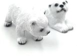 Onwomania Figurina In Poliresina Orso Polare Doppio Orso Polare Orso Animale Decorativo In Poliresina Bianco 7 Cm