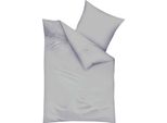 Kaeppel Biber Biancheria Da Letto Tinta Unita Argento 155X220 Cm + 80X80 Cm