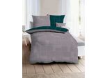 Kaeppel Biancheria Da Letto In Raso Uptown 135X200 + 80X80 Cm Smeraldo