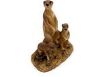 Onwomania Statuetta In Poliresina Tre Suricati Suricato Che Graffia Animale Decorativo Statuetta In Poliresina Marrone 8 Cm