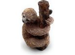 Onwomania Statuetta In Poliresina Bradipo Agghiacciante Folivora Animaletto Decorativo In Poliresina Marrone 5 Cm