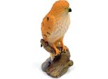 Onwomania Figura In Poliresina Falco Gheppio Decorazione Animale Figura In Poliresina Marrone 7,8 Cm