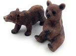 Onwomania Statuina In Poliresina Orso Bruno Orso Grizzly Animale Decorativo Statuina In Poliresina Marrone 6,5 Cm