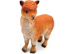 Onwomania Statuina In Poliresina Alpaca Pako Zoccolo Animale Decorativo In Poliresina Arancione 7,5 Cm