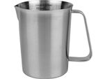 Caraffa Dosatrice Krumble Con Beccuccio - Caraffa Dosatrice Per Cucina E Forno - Caraffa Dosatrice - Pentole - Caraffa Per Mescolare - Caraffa Per Mescolare - Acciaio Inox - 500 Ml - 9 X 9,5 X 11 Cm (Lxwxh) - Argento