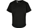 Urban Classics Boys - T-Shirt Lunga Con Risvolto Nero - 146/152