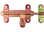 Kotarbau® Catenaccio Catenaccio 150 Mm Serratura Bifacciale Catenaccio Della Porta Catenaccio A Scorrimento Catenaccio Della Porta Catenaccio Della Serratura Della Porta Robusto Catenaccio Giallo Zincato