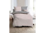 Kaeppel Mako Satin Biancheria Da Letto Reversibile Jaro 155X220 Cm + 80X80 Cm Rose