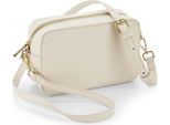 Bagbase BG758 | Boutique Cross Body Bag Look In Pelle - Colore: Oyster - Dimensioni: 21 X 13 X 7 Cm