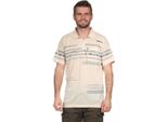 Polo Estiva Da Uomo A Manica Corta Con Motivo, Beige L
