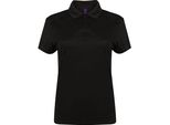Polo Donna Slim Fit Stretch + Wicking Finish Nero Xxl