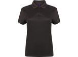 Polo Donna Slim Fit Stretch + Wicking Finish Grigio Scuro (Tinta Unita) L