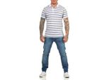 Polo Uomo Con Taschino Manica Corta ; Grigio-Bianco L/52