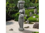 Figura Di Buddha Sonipat In Pietra Naturale 25 X 31 X 159 Cm