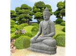 Figura Di Buddha Mirzapur Con Segno Di Contatto Con La Terra 70 X 60 X 100 Cm