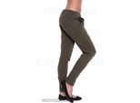 Pantaloni Casual Da Donna Con Tasche In Colori Di Tendenza, Kaki S/M 36/38