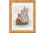 Set Per Punto Croce Permin "Nave Norvegia"", Schema Per Il Conteggio, 21X26Cm, 92-0903"