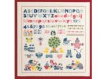 Set Per Punto Croce Permin "Sampler Baby"", Schema Per Il Conteggio, 39X39Cm, 39-4110"