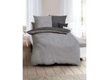 Kaeppel Mako Satin Biancheria Da Letto Reversibile Jaro 200X200 Cm + 2X 80X80 Cm Peltro