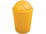 Msv Cestino Per Cosmetici Cestino Per Rifiuti Con Coperchio Basculante Da 5,5 Litri In Plastica Giallo Zafferano