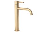 Rubinetto Da Lavabo Rea Lungo Brush Gold High