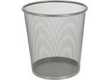 Cestino Per Rifiuti Excellent Houseware, Metallo, 26,5X28 Cm, Grigio