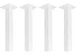 Natural Goods Berlin Standard Gambe Dritte (90°), Gambe Del Tavolo, Struttura Del Tavolo, Tavolo Da Pranzo, Scrivania, Panca, Tavolino, Bianco, 42Cm
