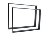 Natural Goods Berlin Mobili Rechteck, Guide Per Tavoli, Gambe Per Tavoli, Telaio Per Tavoli, Tavolo Da Pranzo, Panca, Tavolino, Nero, L90Xh72 Cm, 2 Pezzi