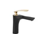 Rubinetto Da Lavabo Rea Orbit Black Gold Low