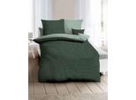Kaeppel Mako Satin Biancheria Da Letto Reversibile Jaro 200X200 Cm + 2X 80X80 Cm Jade
