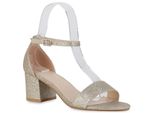 Van Hill Donna Sandali Strappy Scarpe Glitter Party 839959, Colore: Oro, Taglia: 37