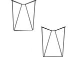 Natural Goods Berlin Clip Struttura Per Tavolo, Guide Per Tavolo, Gambe Per Tavolo, Struttura Per Tavolo, Gambe Per Panca, Nero, 72 Cm, 2 Pezzi