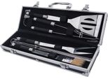 Set Per Barbecue Orion Pinze Per Barbecue Spatola Per Carne Forchetta Per Barbecue Spazzola Per Spiedini Doppi