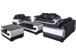 Divano Set Divano Sedile Tappezzeria Set Completo 3+2+1 Divani Designer + Usb