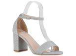 Van Hill Sandali Donna Sandali Strappy Scarpe Glitter Party 839960, Colore: Argento, Taglia: 39