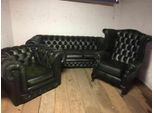 Divano In Pelle Divano Divano Tappezzeria Chesterfield Set In Vera Pelle Set In Pelle Divani Divani