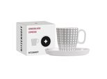 Ritzenhoff Espresso-Tasse Mit Untertasse Genussklasse 003, Christine Kordes, Porzellan, 97 Ml, 3721003