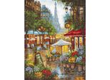 Set Per Punto Croce Letistitch "Fiori Di Primavera, Parigi, Rilancio"", Schema Contato, 42X32Cm"