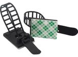 25 Pezzi Portacavi Regolabili Autoadesivi Per Auto Scrivania Fermacavi Fermacavi Fascetta Fermacavi Guida Cavi 18X25Mm Organizzatore Di Cavi Per Ufficio Guida Cavi Nero