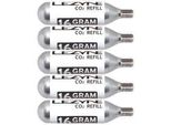 Cartuccia Lezyne Co2 Con Filettatura (5 Pezzi) Acciaio Inox Argento
