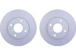 2 Dischi Freno Anteriori Hella Per Opel Vauxhall Agila