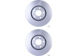2 Dischi Freno Anteriori Hella Per Audi Seat Skoda Vw A4 B5 Avant