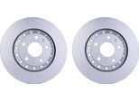2 Dischi Freno Posteriori Hella Per Audi Vw A8 D2