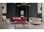 Divano Chesterfield Set Divano Suite Imbottito Gruppo Soggiorno 3+3+1