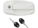 Serratura Per Porta Caravan Camper Ff-System M1 Parte Esterna Bianca